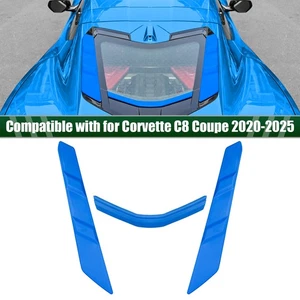 Blue Rear Dry Bay Vent Blocks Cover For Corvette C8 Coupe 2020-2025 Wash Cover - Picture 1 of 7