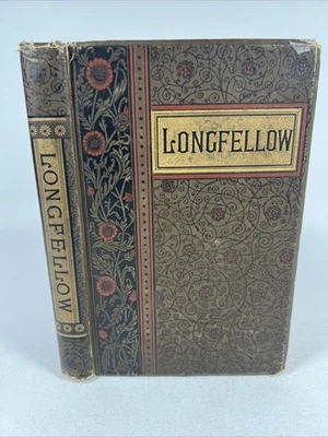 The Poetical Works Of Henry Wadsworth Longfellow 1883 Riverside Press Antique HC - Image 1 of 4