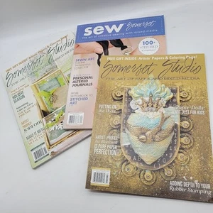LOT 3 Somerset Studio & Sew Somerset Magazines NEW NOS 2016 Paper Crafting Art - Picture 1 of 14