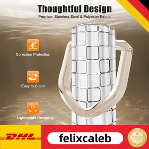 Set Bastoni per Tende Bagno Casa Materiale Acciaio Inox e Poliestere - Foto 1 di 18