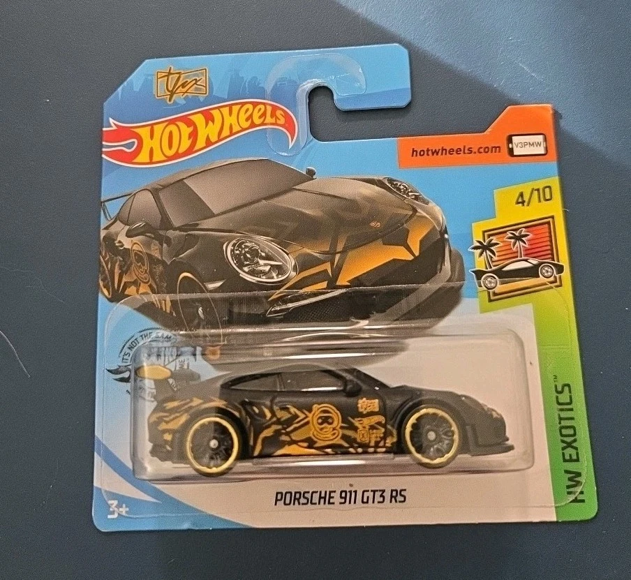 Hot Wheels 2017 HW Exotics — Porsche 911 GT3 R5 — короткая карточка No4/10 - Изображение 1 из 4