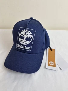 Casquette de baseball Timberland logo snapback bleu réglable neuve avec étiquettes - Photo 1/9