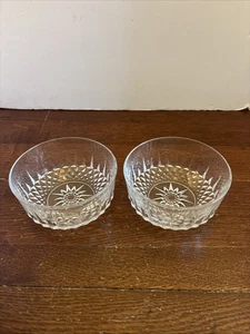 Set di 2 insalatiere vintage Arcoroc 5" Starburst in vetro USA - Foto 1 di 7