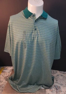 NWT Walter Hagen Green Clubhouse 19th Hole Premium Golf Polo Men’s Sz L - Image 1 of 4