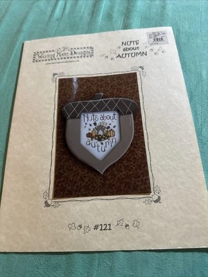 Nuts About Autumn by Waxing Moon Designs -  Cross Stitch Chart Pattern Fall - Image 1 of 4