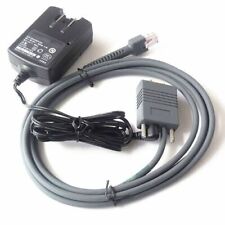 6FT RS232 Serial Cable & AC Power Adapter for Motorola Symbol LS2208 Scanner