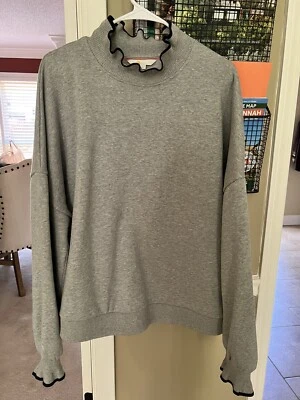 MOLETOM COM GOLA FRANZIDA DE CHÃO AZUL MARINHO/CINZA 3X ACONCHEGANTE E CHIQUE! - Imagem 1 de 4