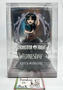 NEW Monster High Skullector RAVE‘N Wednesday Doll 2024 -IN HAND-SAME DAY SHIP! - Picture 1 of 15