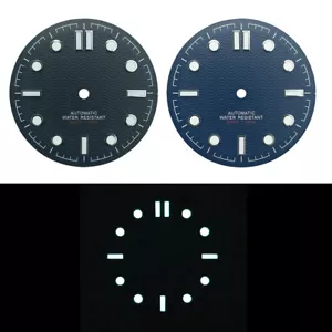 31mm Watch Dial Master Sea Style for NH38A NH35A Blue Black No-Date BGW9 Lume - Picture 1 of 6