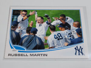 RUSSELL MARTIN 2013 Topps #282.  YANKEES