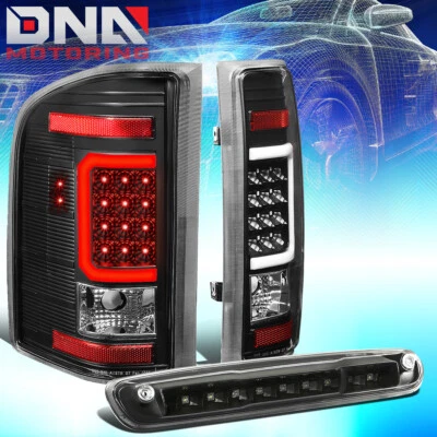 FIT 07-14 CHEVY SILVERADO 3D BARRA C COLA+LED TERCER FRENO/LUZ DE CARGA NEGRA Foto 1 de 4