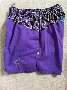 Vintage OP (Ocean Pacific) Boys Purple Bathing Suit Trunks Size Medium - Picture 1 of 9