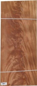 Mahogany Crotch African wood veneer 16" x 35" raw with no backing 1/32" AA grade - Picture 1 of 3