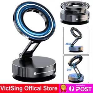 Foldable Vacuum Magnetic Suction 360° Rotating Windshield Dash Car Phone Holder - Picture 1 of 16
