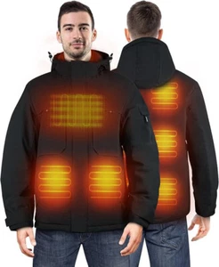 Beheizbare Jacke für Herren Damen mit verbessertem Akkupack winddicht & wasserdicht - Bild 1 von 7