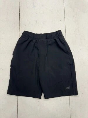 New Balance Black Athletic Running Shorts Boys Size 7 - Image 1 of 4