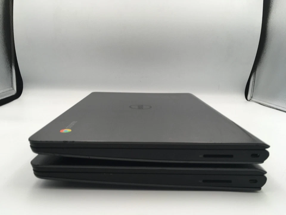 Lot of 2 Dell Chromebook 11 CB1C13 Celeron 2 GB Ram 16 GB SDD For Parts- FT - Image 1 of 4