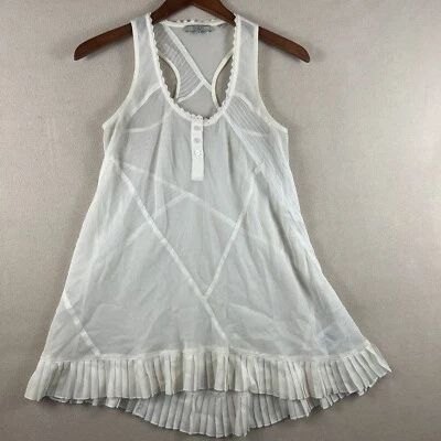Guess Los Angeles Tunic/Dress Small Lace Cottagecore Sheer Transparent Pleated - Image 1 of 4
