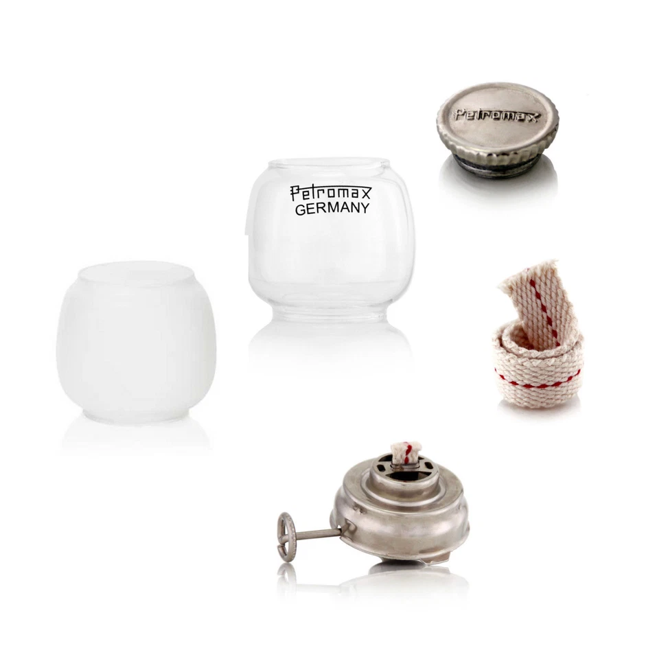 Petromax HL 1 Ersatzteile - Glas Brenner Docht Meterware Schraube Petroleumlampe