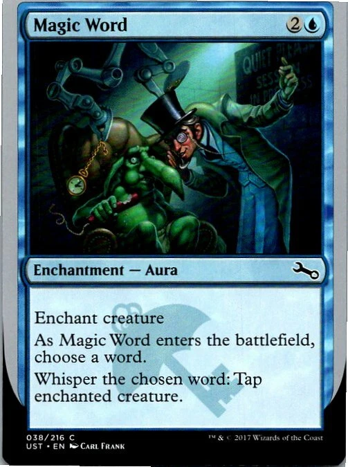 Magic Word Magic The Gathering Unstable Card Mint X1   - Image 1 of 1