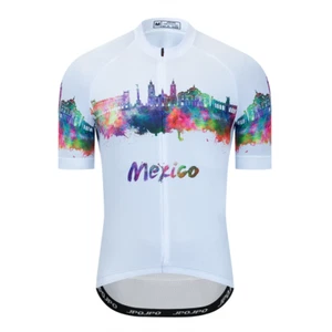 Camiseta deportiva estilo mexicano para hombre bicicleta bicicleta bicicleta ropa manga corta - Imagen 1 de 17