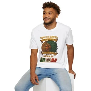 Solo los Mejores Nacen en Sinaloa Mexico Mexican T Shirt with Aztec Warrior - Picture 1 of 10