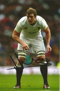 ENGLAND & HARLEQUINS RUGBY UNION: JOE LAUNCHBURY SIGNIERT 6x4 ACTIONFOTO + COA - Bild 1 von 1