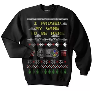 Videojuego Feo Suéter de Navidad, 8 bits, Santa Claus, controlador, juegos, 1UP, - Imagen 1 de 4