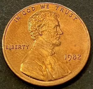 Centavo trasero Lincoln Memorial 1982 P - AU - tonificado - Imagen 1 de 2