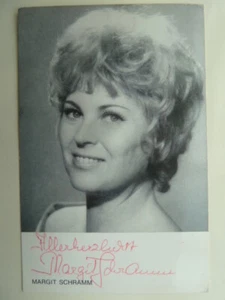 -aa- Margit Schramm † 1996, Autogrammkarte (Oper) - Bild 1 von 1