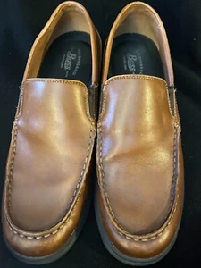 G.H. Bass Herren Größe 11,5 M Halbschuhe Braun Leder Slipper - Bild 1 von 7