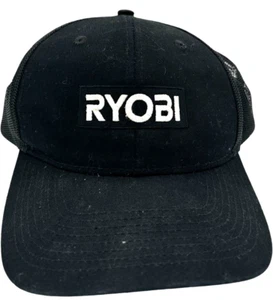 RYOBI Snapback Adjustable Mesh Trucker Hat Black One Size Port Authority - OSFA - Picture 1 of 8