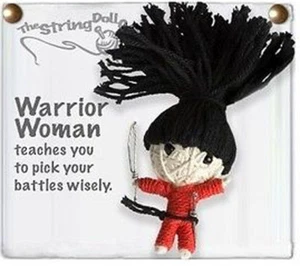 Kamibashi Warrior Woman The Original String Doll Gang Keychain Clip - Picture 1 of 1