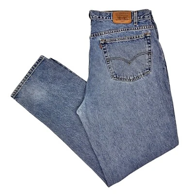 Vintage Levi's 545 Jeans Loose Tapered Fit Blue Mens 38W 34L Denim Zip Fly - Image 1 of 4