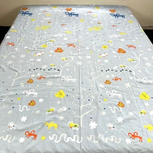 Ikea Twin Duvet Cover Getter 1999 Birds Insects Animals Blue Multicolor 61"x81" - Picture 1 of 20