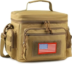 Lunch Box for Men, Tactical Lunch Bag MOLLE Webbing Leakproof Insulated Large Lu - Picture 1 of 7
