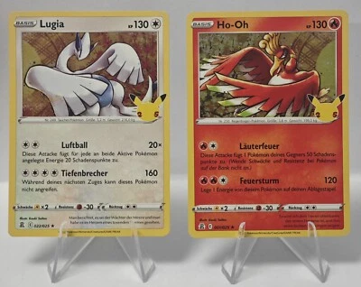 Lugia 022/025 Holo Rare Exc DE, Ho-Oh 001/025 Holo Rare Celebrations - Bild 1 von 2