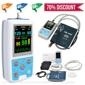 PM50 Patient Monitor Vital Signs 24 Hours Ambulatory BP Monitor NIBP SPO2 PR+SW