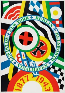 ROBERT INDIANA "THE HARTLEY ELEGIES KVF IV" | SIGNED | 77 X 53" | MAKE AN OFFER - Picture 1 of 2