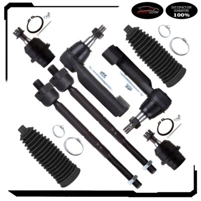 Para 09-14 Ford F-150 07-15 Lincoln Navigator 8 piezas rótulas delanteras extremo de varilla de amarre Foto 1 de 4