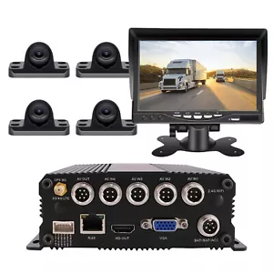 4CH GPS Track 1080P Truck/Bus Car DVR Camera System Loop Record Motion Detection - Picture 1 of 7