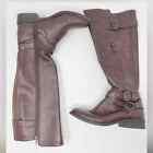 [g By Guess] Brown Faux Leather Riding Boot Size 6