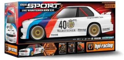 HPI RS4 Sport 3 - BMW M3 E30 Warsteiner - Ready to Run 4WD Touring RC Car 120103 - Image 1 of 4