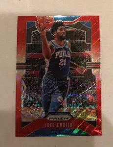 2019-20 Panini Prizm JOEL EMBIID 76ers RUBY WAVE REFRACTOR #199 - Picture 1 of 2