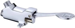 Floor Mount Single Brass Pedal Valve, Foot Operated Faucet Foot Pedal Valve for - Picture 1 of 12
