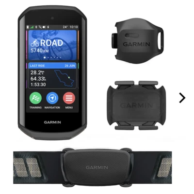Garmin Edge 1050 Bundle 64GB GPS Fahrradcomputer mit Herzfrequenz-Brustgurt - Bild 1 von 4