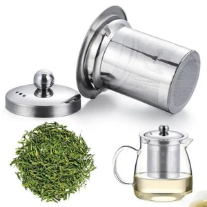 Reusable Stainless Steel Tea Strainer Fine Mesh Infuser Basket Loose Tea Leaf Co - Picture 1 of 27