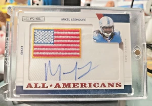 Mikel Leshoure 2011 Rookies & Stars US Flag Auto All Americans SSP /10 RC Lions - Picture 1 of 2