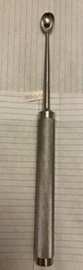 WM111142-18 McElroy Curette #18 Cup 20mmx30mm Large Round Knurled Hallow H/14 " - Picture 1 of 4