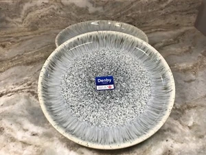 Denby Dinner Plates. Halo Set Of 4 Made In England. Coupe Style. New. - Picture 1 of 11